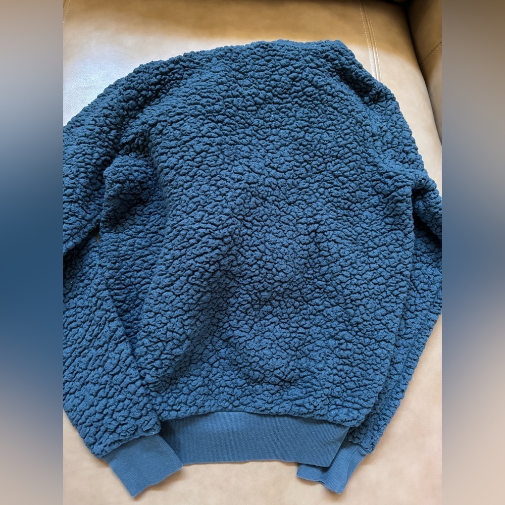Andrew Marc Blue Teddy Jacket - Picture 3 of 4